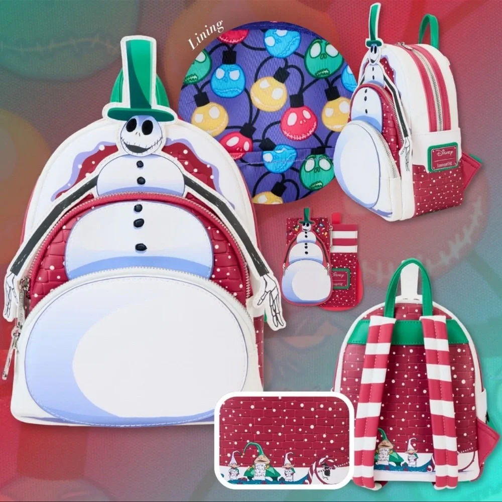 Loungefly The Nightmare Before Christmas Snowman Jack Skellington Set